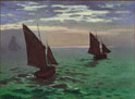Boats, painted by Claude Monet.
"The unknown Monet".