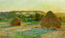 Wheatstacks and Haystacks; (La Paille) a theme of many Monet's paintings